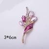 Ladies High-End Rhinestone Brooch, Light Luxury Versatile Pin, Exquisite Temperament Accessory