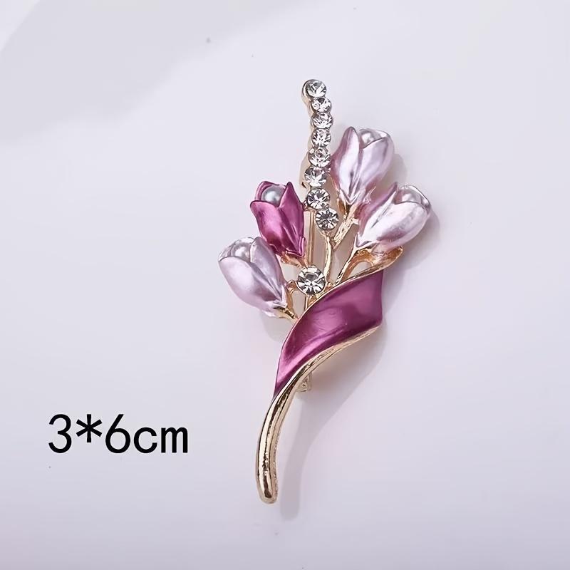 Ladies High-End Rhinestone Brooch, Light Luxury Versatile Pin, Exquisite Temperament Accessory