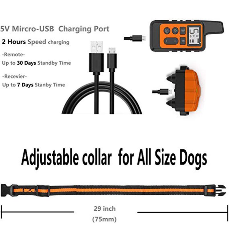 Satın alın Funny Dog Puppy Pet Pet Dog Training Collar Rechargeable Dog