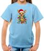 Chihuahua Christmas Lights - Kids T-Shirt - Dog Cute Funny Xmas Pet Love