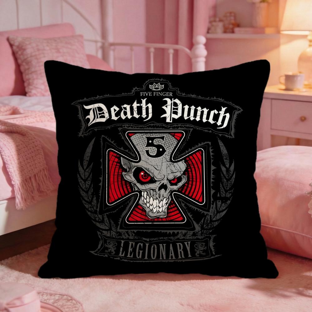 Five FFinger Death Punch Cushion Cover Premium Comfort Reversible Pillow Cove Two In One Design For Any Room Car Interior