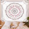 Boho Floral Rectangle Wall Tapestry Hanging Background Cloth Mandala Wall Art For Bedroom Decor