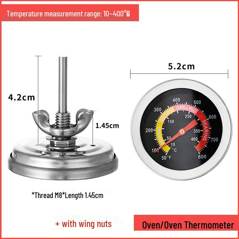 Stainless Steel Short Needle Thermometer for Oven and Barbecue