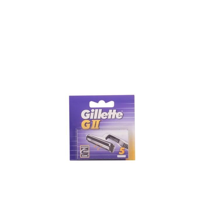 Rasoir - Gillette - G-II - Cargador 5 recambios - Pour homme - Confort optimal