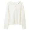 Sancai Plus Size Hooded Knit Pullover Sweater