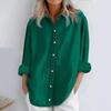 Women's Fashion Casual Solid Colour Cotton Button Cardigan Long Sleeve Top
