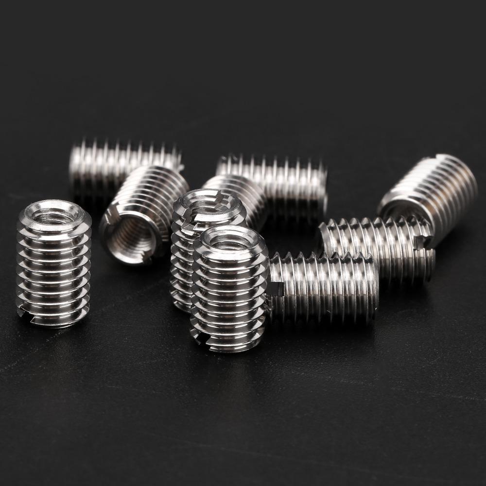 M5 x 0.8mm Pipe Fitting Reducer Adapter Stainless Steel Threaded Insert Sleeve  Repairing