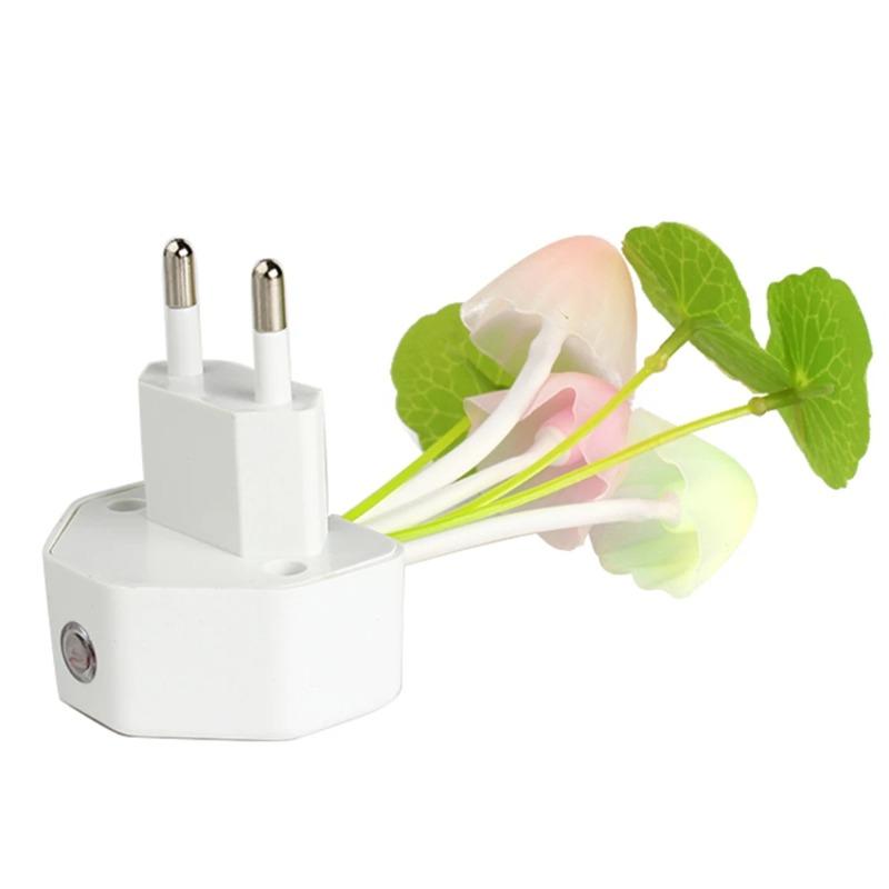 EU/US Plug Sensor LED Beautiful Light Romantic Abajur Infantil Mushroom Night Light Dreambed Illumination for Kids Bedroom