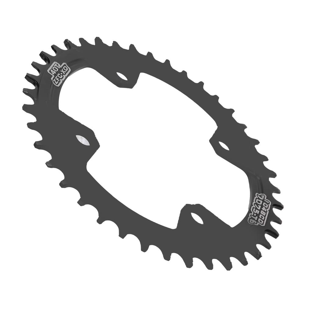 FMFXTR Bicycle Single Chainring Bike 104 BCD 40T Round Narrow Wide Chainring for Mountain BicycleBlack