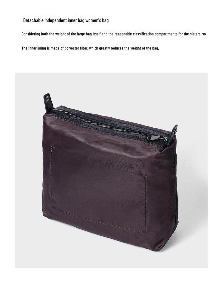 Genuine Leather Women's Versatile Handbag - Fashionable Crossbody and Shoulder Bag, Top Layer Cowhide, Large Capacity