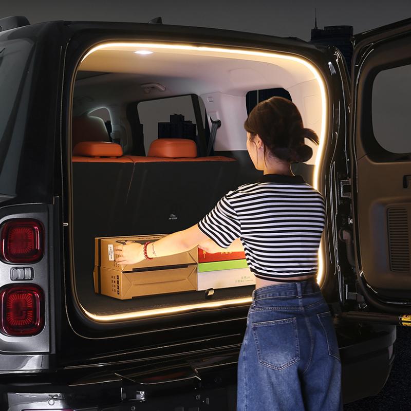 For Haval H9 2024 Trunk Lighting Modified Rear Trunk Ambient Light, Outdoor Camping Light Strip Car Interior Modification