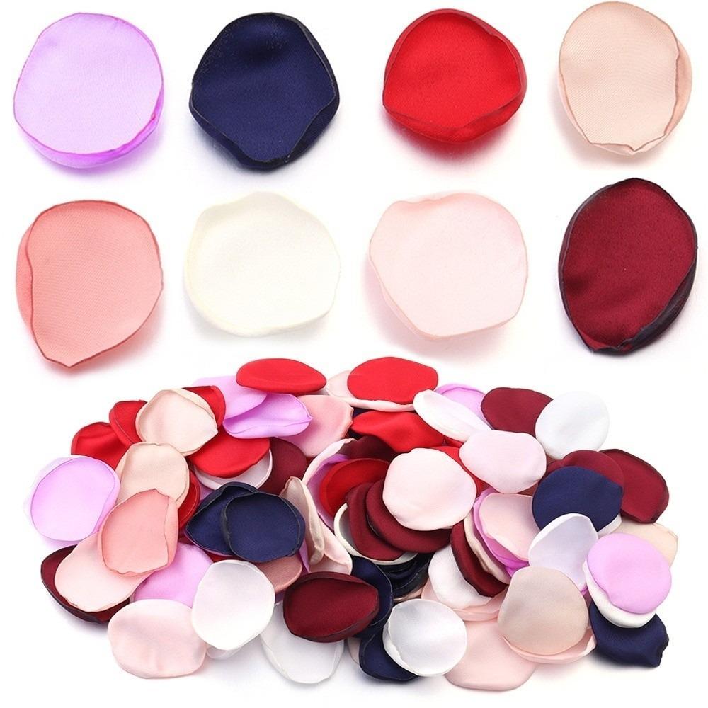 30/50/100pcs White Silk Rose Petals Rose Homme Decor Artificial Rose Flowers Aisle Runners