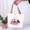 Anime Cartoon Print Student Commuting Trend Handbag Casual Lightweight Canvas Shoulder Bag