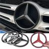ABS Araba Ön Panjur Rozet Çıkartma Kapak Amblemi Mercedes Benz W204 W205 W210 W211 W212 W213 C E Sınıfı GLA GLK ML GLC GLE için