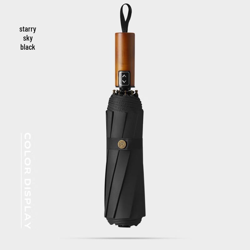 Automatic Solid Wood Handle Umbrella