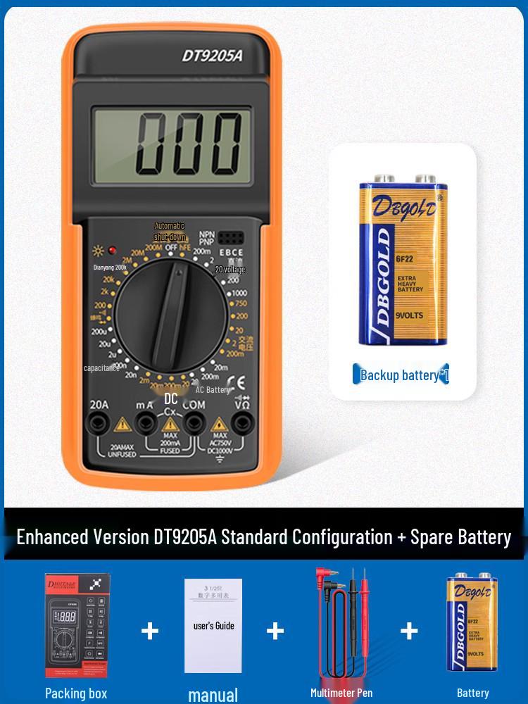 Digital High-Precision Anti-Burn Multimeter Set for Home Use