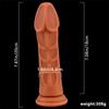 Mixed Color Liquid Silicone Eggless Simulation Penis Dildo Female Masturbation Device Anal Anal Plug Anal Expansion Device