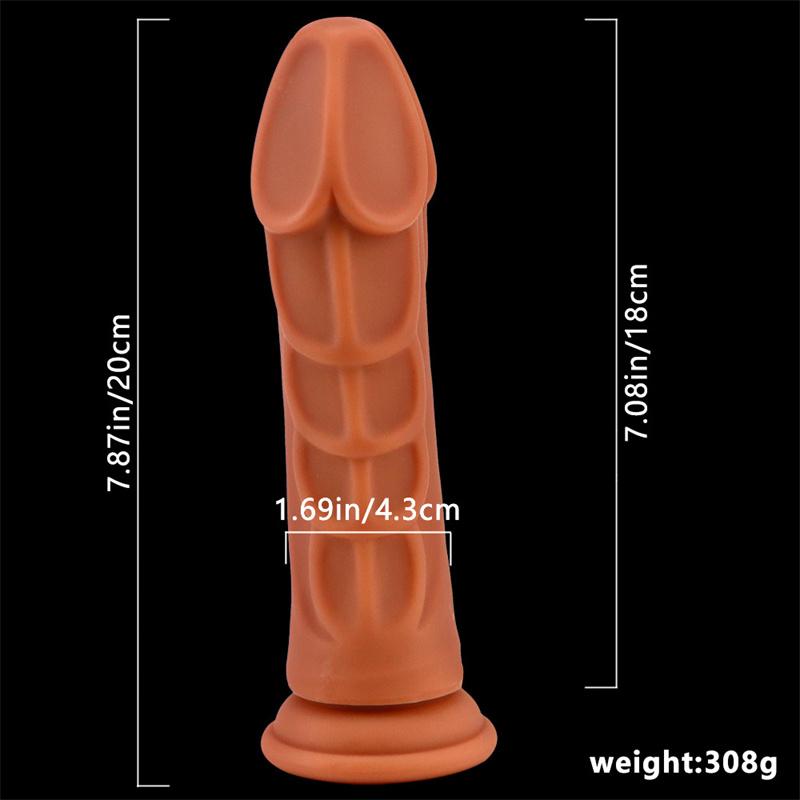 Mixed Color Liquid Silicone Eggless Simulation Penis Dildo Female Masturbation Device Anal Anal Plug Anal Expansion Device
