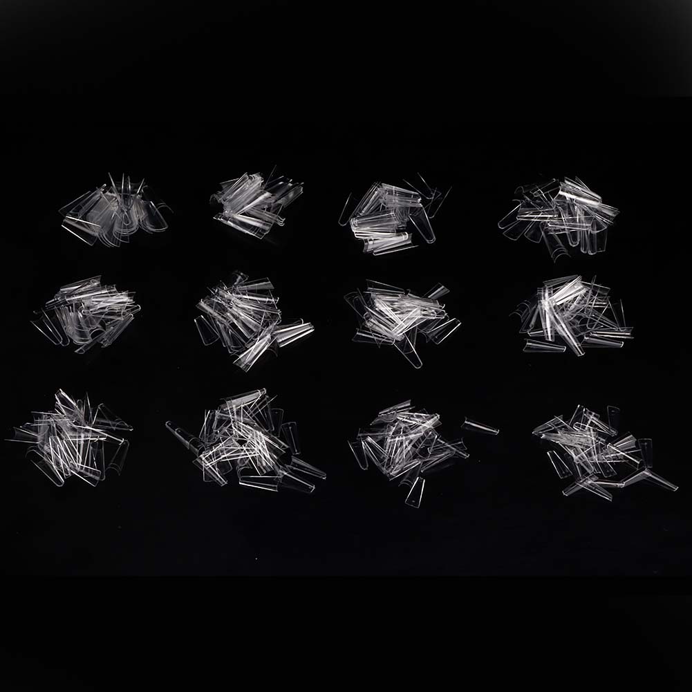 

504pcs Professional Nail Art Tip Practice False Fake Nail Patch DIY Manicure ToolTransparent прозрачный