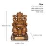 Aris & Juno Chinese Feng Shui Wealth God Decoration Statue Sculpture - Zhao CAI Jin Bao Figurine with Golden Money God and Treasure Bowl for Home