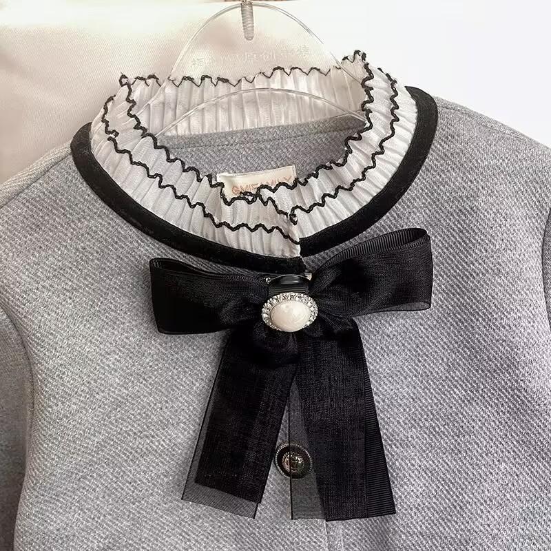 Teen Girls Full Clothing Sets Toddler Baby Girls Clothes Outfit Kids Suit Knit Coat + Pants Comfortable Two Piece Set