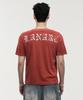 LANARCHIVE [0138] Antique Cross Wing Short Sleeve T-Shirt - Red
