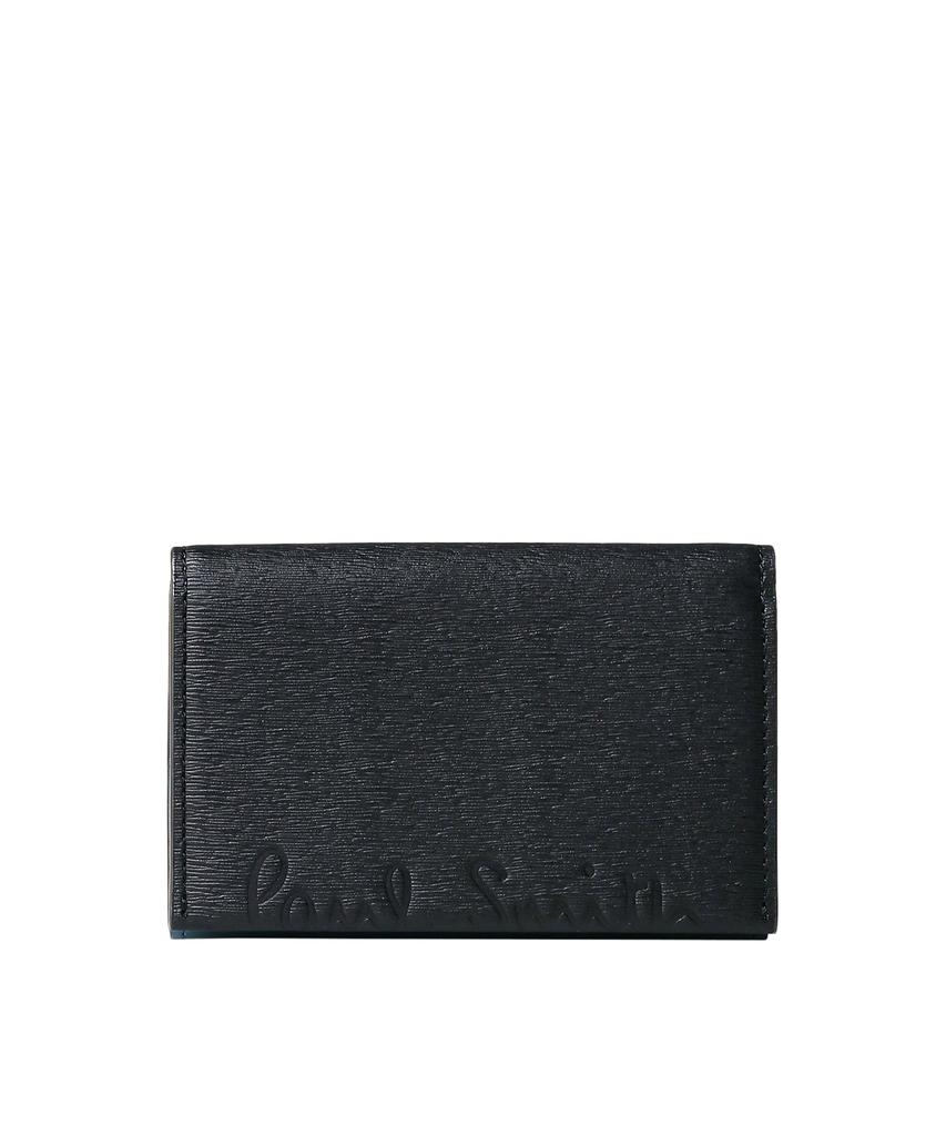 Paul Smith Cropped Logo Business Card Black Holder,