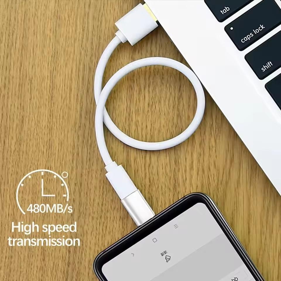 3-1Pcs Female To Type C Male Adapter for iPhone 17 16 15 Samsung USB C Charging Converters IOS To Type C Converter