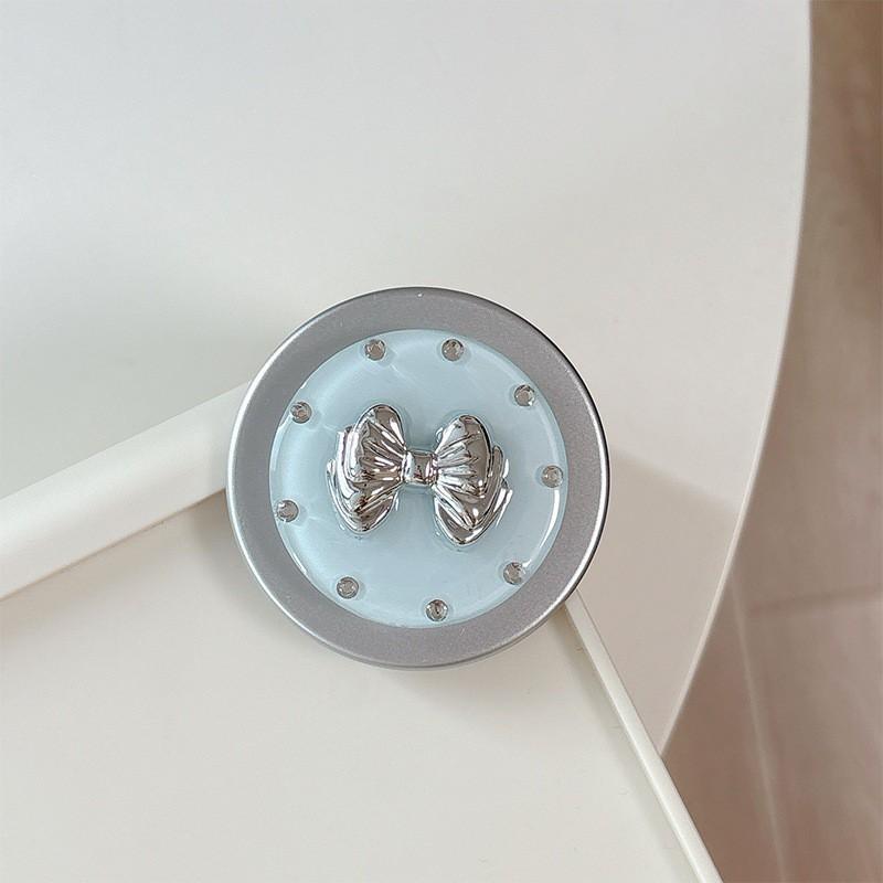 

Mobile Airbag Holder Dopamine Circular Adhesive Ring Bow Decoration Rhinestone Magnetic Suction Suitable Magsafe