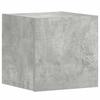 3 piece TV cabinet set concrete grey particleboard