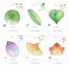 Various Leaves Collection Self-Adhesive N Times Memo Pad Sticky Notes Bookmark Stationery Office School Supplies