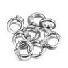 8pk M10 Stainless Steel Eye Nuts - Silver Lifting Rings for Hardware & Fastening