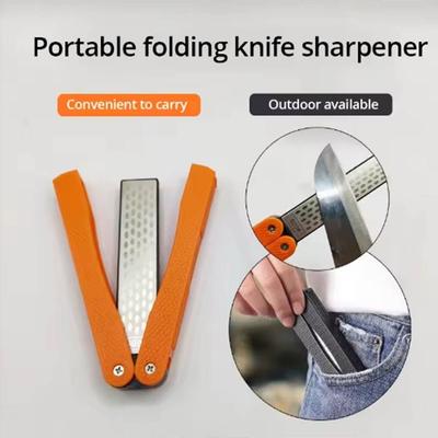 400/600 Grit Sharpening Stone Pocket Size Foldable Sharpener Double Side Grindstone  Household