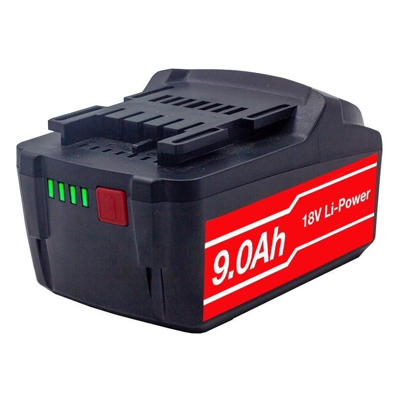 18V 9000mAh Li-ion Replacement Rechargeable Battery for Metabo Cordless Power Tool 625592000 625591000 BSZ18 BS18LT