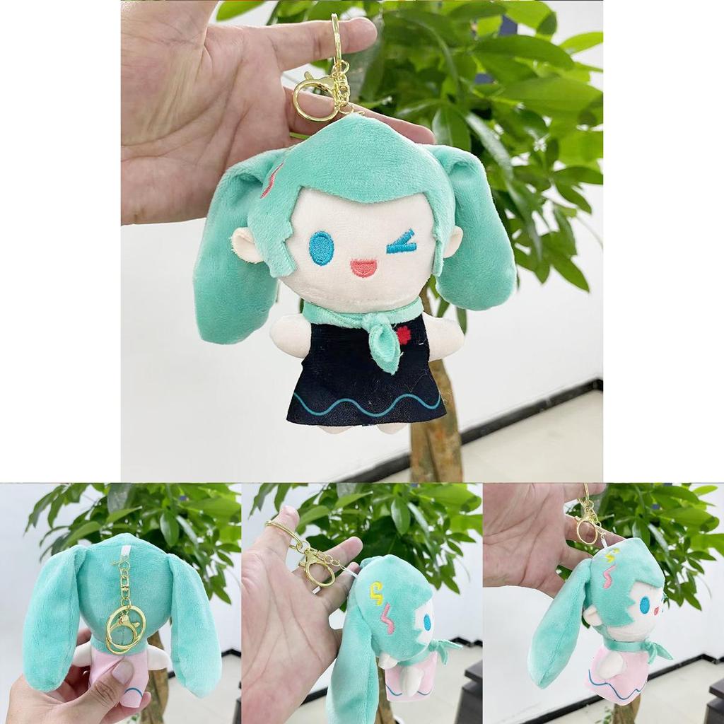Charming Plush Toy Hatsune Miku Collectible Doll Cute Keychain 12cm For Students