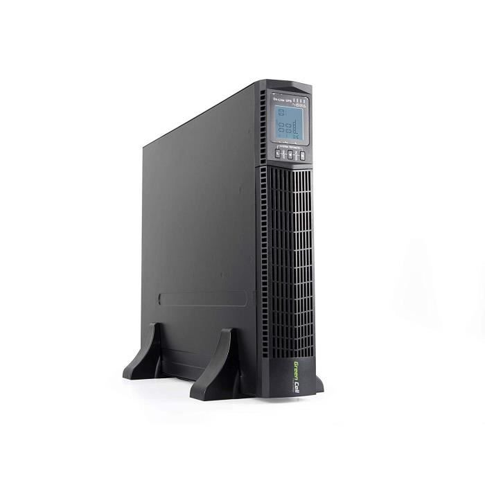 Green Cell® UPS Online Alimentation Onduleur 2000VA (1800W) avec écran LCD 4 x 12 V/9 Ah 6X IEC320 C13-10A
