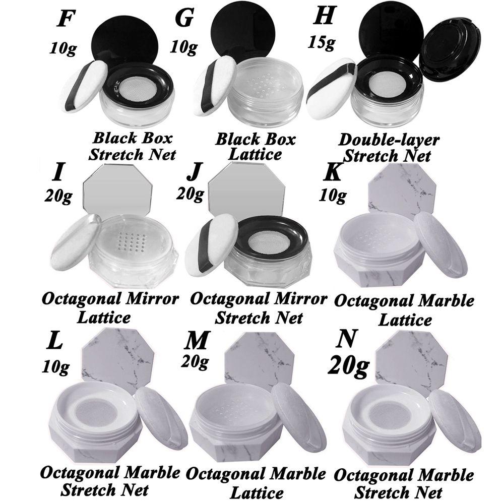 Przenośny Z Puszystym Pudełkiem do Przesypywania Pudełko na Puder Sypki Pojemnik Sifter Słoik do Makijażu Pojemnik Kosmetyczny