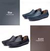 British Style Men's Plus Size Leather Driving Moccasins for Spring & Autumn