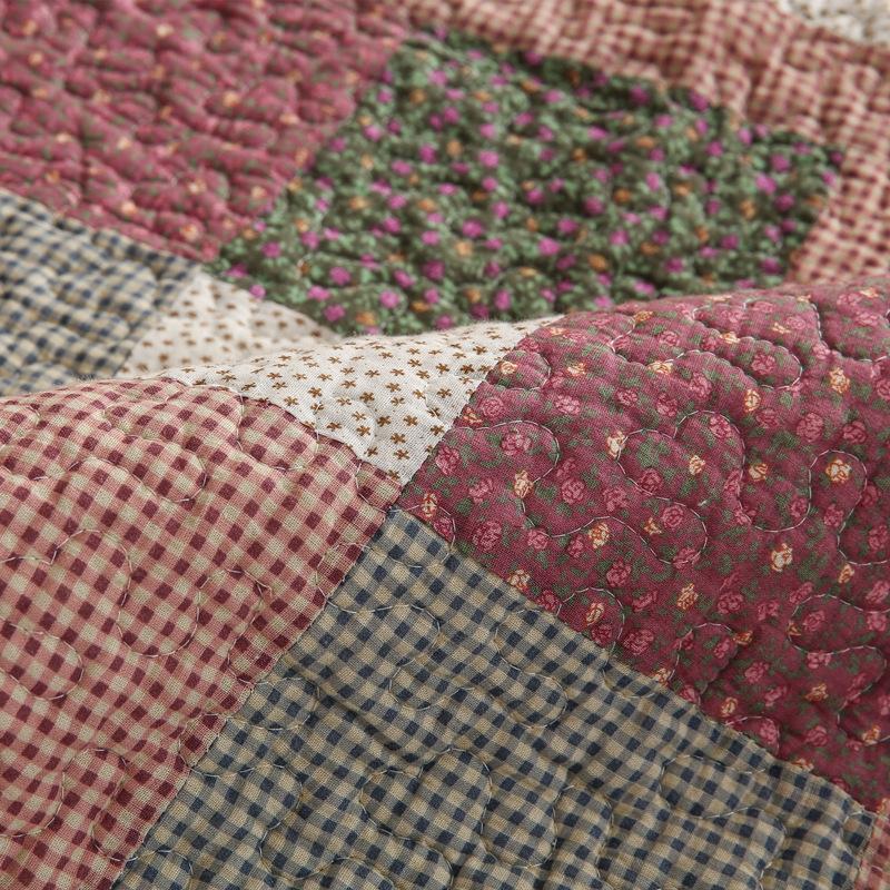 100% Cotton Washed Handmade Quilted Sofa Cushion Fabric Sofa Towel Non-slip Cushion