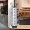 Rotating Sunglass Display Rack for Store, 44 Pairs Glass Holder, Freestanding W/ Mirror Eyeglasses Stand