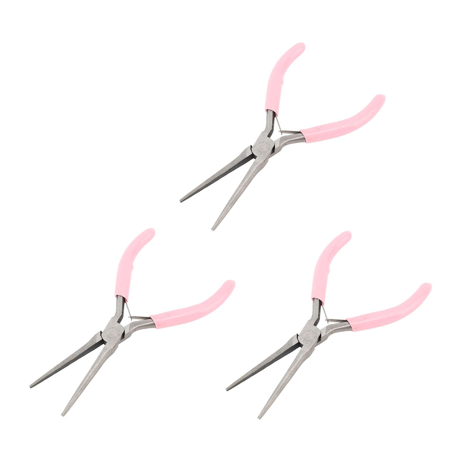 

3 шт. Пинцет для ногтей с длинным острым кончиком из нержавеющей стали, щипчики для формирования ногтей, профессиональные кусачки для кутикулы