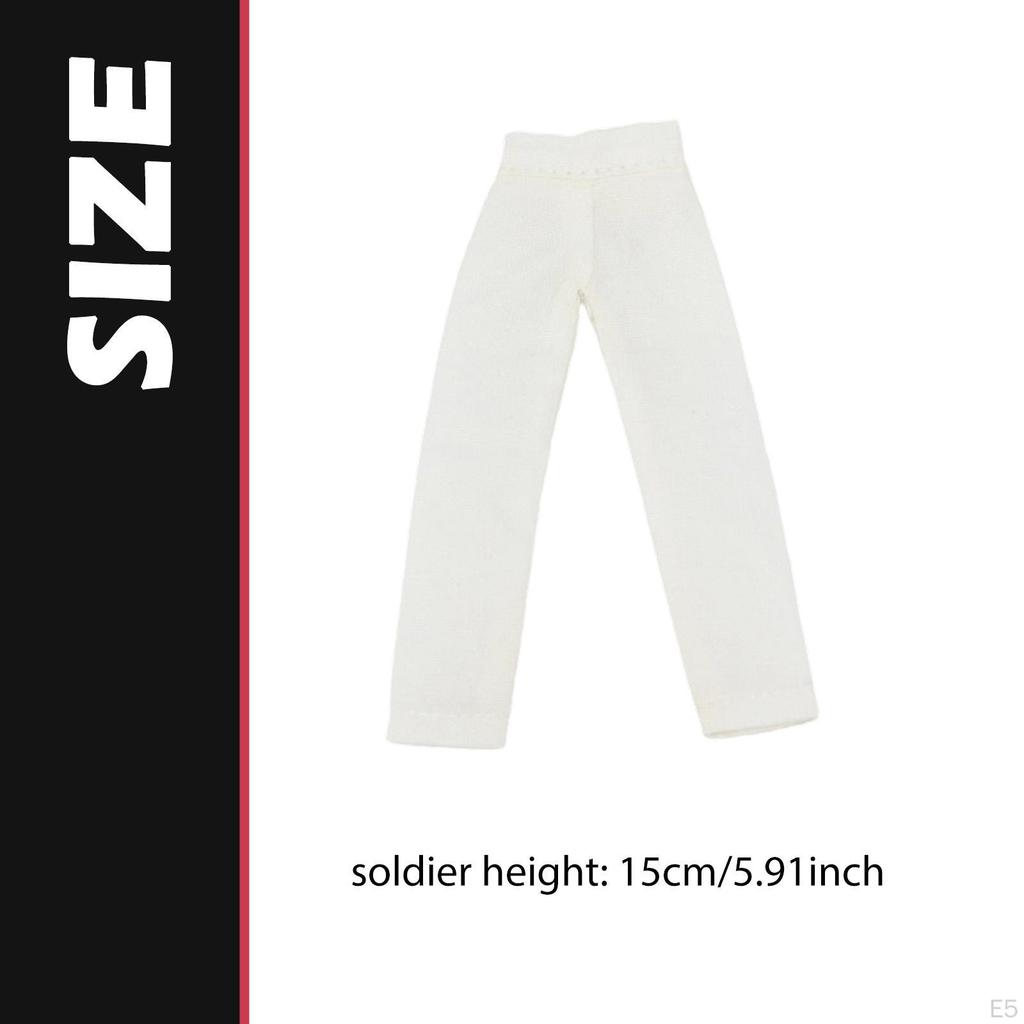 1/12 Action Figure Pants 6 Inch Woman Trousers Doll Clothing Miniature Costume