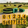 Cow Neck Strap with Identification Plates Woven Nylon for Farmers