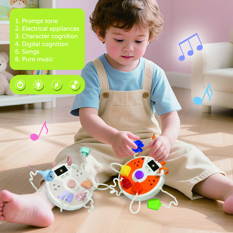 Montessori Baby Sensory Plug Toy for Toddlers Education Toys Fine Motor Learning Board Airplane Car Travel Activity Toys Gifts