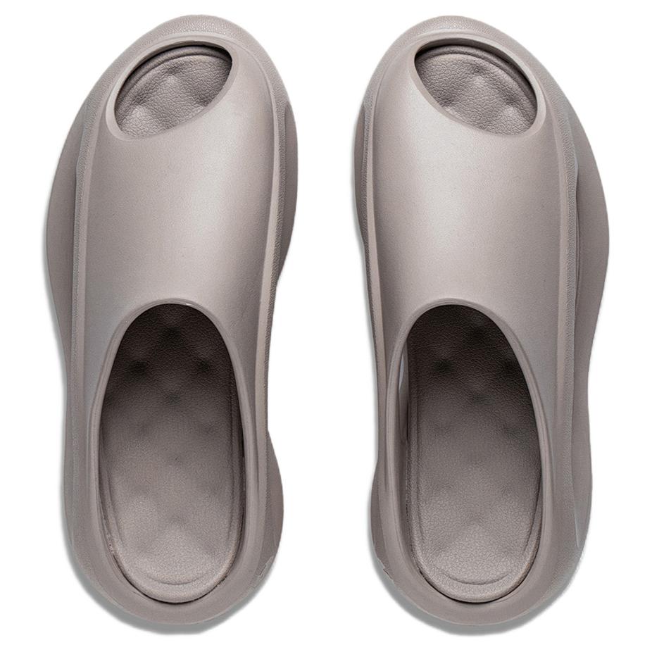 Li Ning Yun You Slay Slip Resistant Odor Resistant Abrasion Resistant Slide Slippers Unisex Cashmere Gray AZSV021-4