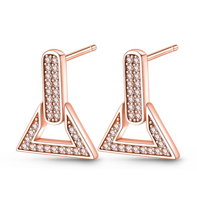 Wiosna 925 Srebro Sterlingowe Kwiat Owad Kobiety Kolczyki Geometryczne Koło Sztyft Złote Kolczyki Srebro 925