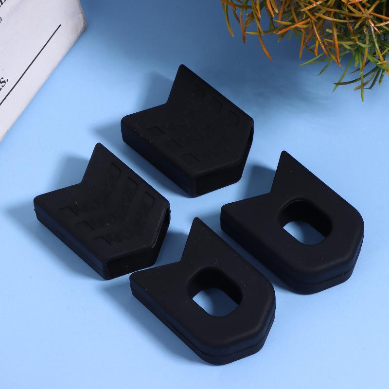 4Pcs/1Set Mountain Bike Crank Protective Cover Bike Crank Set Protective Crank Arm Cover Universal Bicycle Accessories чёрный