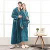 Winter Flanell Patchwork Morgenmantel: Dicker, Warmer, Lockerer, Langer Unisex-Bademantel für Paare