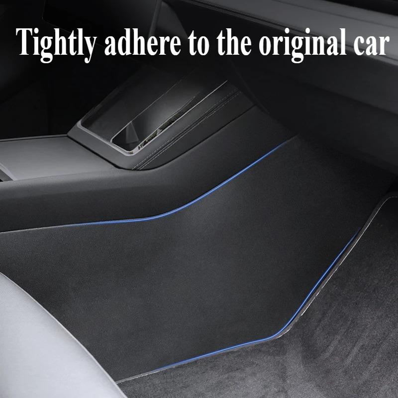 For Tesla Model Y Juniper/Lunch 2025 TPE Central Control Side Anti Kick Pad Black Side Protective Pad Car Modification Accessory