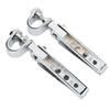 KIMISS Motorcycle Foot Pegs,Pair Clevis Foot Pedal U Clamp Footrest Universal Motorcycle Street Bike 1"-1-1/4" Highway Engine Crash Bar